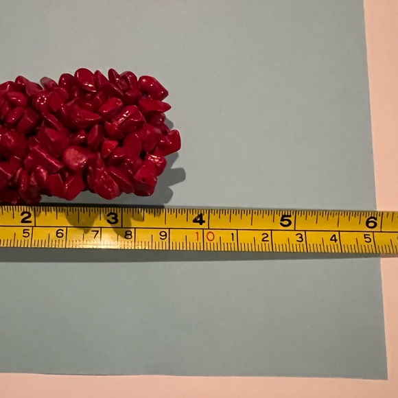 Red Coral Stretch Bracelet - Picture 3 of 4